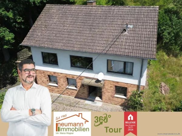 Immobilie in Hausen (Wied) - Handwerkerhaus für große Familie mit 131 m², großem Grundstück und grandiosem Ausblick - Bild 0