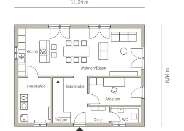 Immobilie in Leiferde - EINFAMILIENHAUS MIT VERSETZTEM PULTDACH - Bild 2