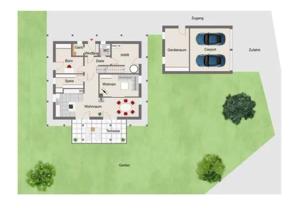 Immobilie in Rattiszell - Niedrigenergie-Traumhaus in traumhaftem Ausblick - Bild 1