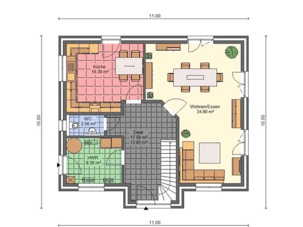 Immobilie in Silberstedt - Neubauplanung - Wohnen mit nordischem Flair – Ihr Kapitänshaus - Niedrigenergiehaus EH40 mit Wärmepu - Bild 4