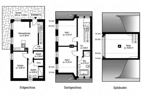 Immobilie in Lancken-Granitz - Neubau: Exklusive 127 m² Reetdach-Doppelhaushälfte in idyllischer Naturlage (Rügen / Preetz) - Bild 2