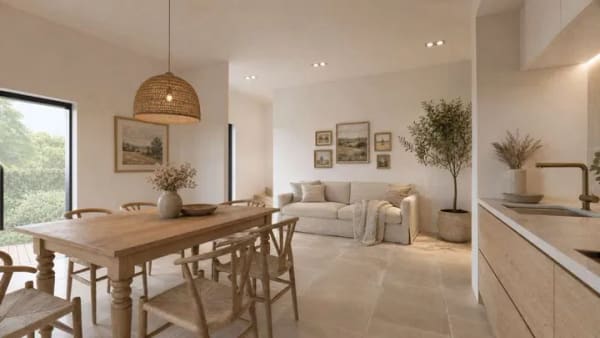 Immobilie in Lancken-Granitz - Neubau: Exklusive 127 m² Reetdach-Doppelhaushälfte in idyllischer Naturlage (Rügen / Preetz) - Bild 4