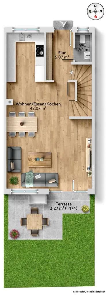 Immobilie in Huglfing - Neubau Reihenmittelhaus - Ihr Wohlfühlparadies in Huglfing - Bild 1