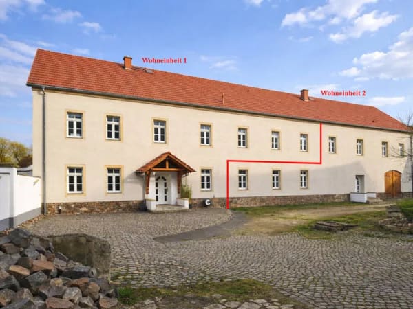 Immobilie in Bennewitz - Gutshof-Idylle: 438 m², 1 Doppelhaus kernsaniert und mehr. Nahe Kranich & Biber am Naturschutzgebiet - Bild 1