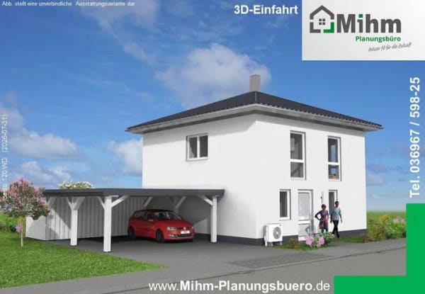 Immobilie in Zeitlofs - Massivhaus Stadtvilla 120qm planbar nach Ihren Wünschen - Bild 3