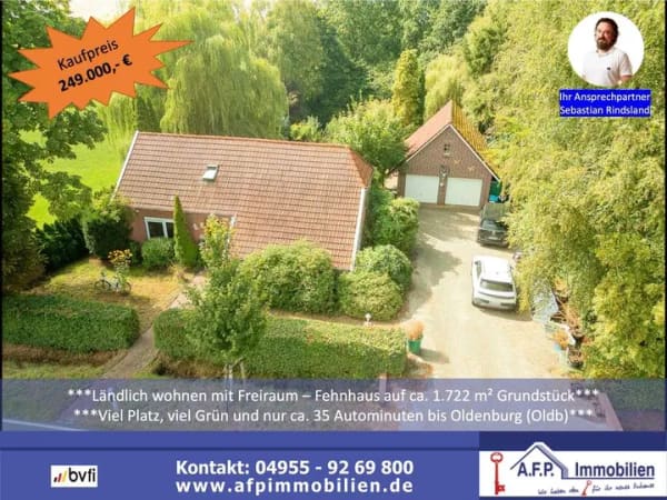 Immobilie in Uplengen - ***Ostfriesisches Fehnhaus mit großem Grundstück und viel Privatsphäre***
 - Bild 0