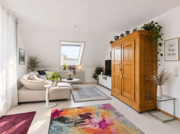 Immobilie in Eggenstein-Leopoldshafen - Vermietete 3-Zimmer-Wohnung mit Balkon und Garage - Bild 1