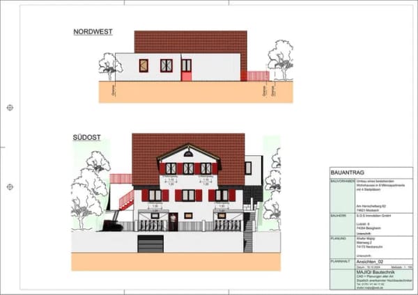 Immobilie in Mosbach - 8 genehmigte Wohneinheiten – attraktives Anlageprojekt mit großem Potenzial - Bild 1