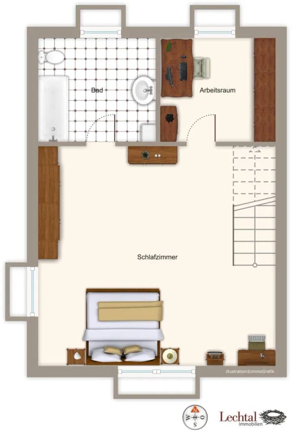 Immobilie in Steingaden - 2,5-Zimmer-Wohnung in herrlicher Lage - Bild 2
