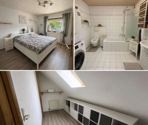 Immobilie in Pfedelbach - Exklusive 4,5-Zimmer-Dachgeschosswohnung mit Wannenbad und überdachtem Balkon – ruhige und idyllisch - Bild 1