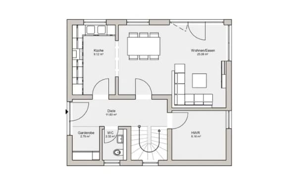 Immobilie in Dörnberg - Moderne Übereckverglasung und helle Räume im Kern-Haus! - Bild 2