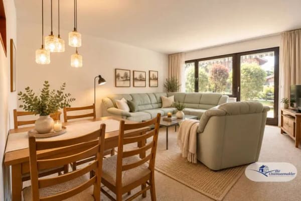 Immobilie in Bernau am Chiemsee - Zentrumsnah wohnen mit Gestaltungspotenzial – 3-Zimmer-Erdgeschosswohnung mit Terrasse - Bild 0