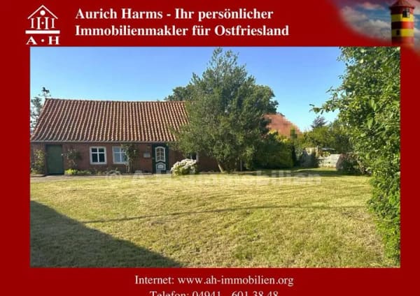 Immobilie in Südbrookmerland - Nicht weit der Ostfriesischen Küste erwartet Sie Idylle pur. - Bild 0