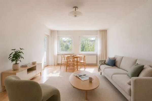 Immobilie in Grünwald - Wohnen in Grünwald – gut geschnittene 3-Zimmer-Wohnung mit Balkon, Garage und Hobbyraum - Bild 1