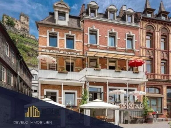 Immobilie in Kaub - Historisches Wohn- und Geschäftshaus mit Gastronomie – vollständig leerstehend, Kaub am Rhein - Bild 0
