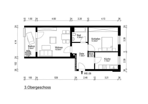 Immobilie in Ismaning - Ruhig wohnen, bestens leben – attraktive 2-Zimmer-Wohnung - Bild 1