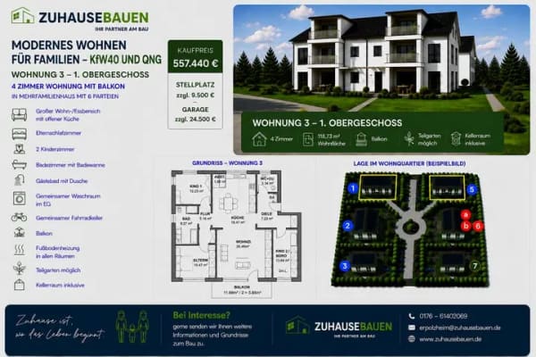 Immobilie in Erpolzheim - Modernes Wohnen mit Lebensqualität – Neubauwohnung in Erpolzheim - Bild 0