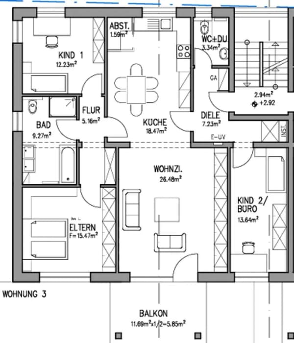 Immobilie in Erpolzheim - Modernes Wohnen mit Lebensqualität – Neubauwohnung in Erpolzheim - Bild 1
