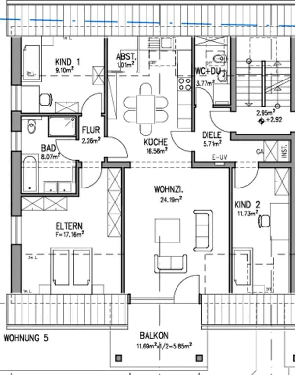 Immobilie in Erpolzheim - Modernes Wohnen mit Lebensqualität – Neubauwohnung in Erpolzheim - Bild 1