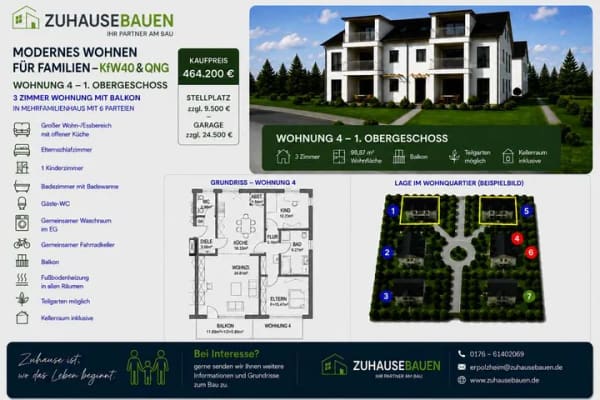 Immobilie in Erpolzheim - Modernes Wohnen mit Lebensqualität – Neubauwohnung in Erpolzheim - Bild 0
