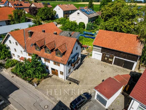 Immobilie in Eching - Wohnen & Arbeiten in Günzenhausen (Eching, FS) | Bauernhof mit Werkstatt & Stadel, 1.374 m² Grund - Bild 0