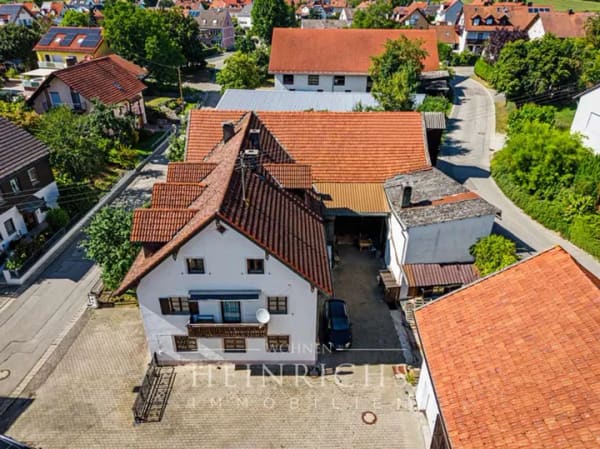 Immobilie in Eching - Wohnen & Arbeiten in Günzenhausen (Eching, FS) | Bauernhof mit Werkstatt & Stadel, 1.374 m² Grund - Bild 1
