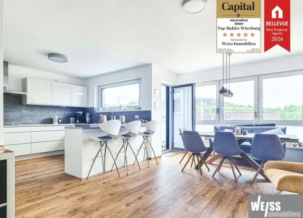 Immobilie in Zellingen - Moderne PREMIUM 4-Zimmer Wohnung in Zellingen-Retzbach - Bild 1