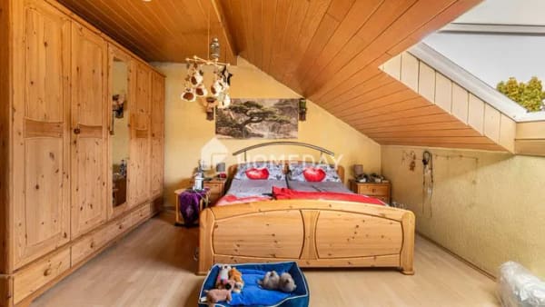 Immobilie in Kraichtal - Gemütlich über den Dächern: 92 m² DG-Wohnung mit Wintergarten & Kamin - Bild 4
