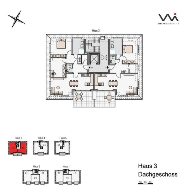 Immobilie in Glandorf - WOHNEN IM SEILERPARK! Penthaus-Wohnung mit sonnigem Balkon (KfW 40 + QNG) - Bild 3