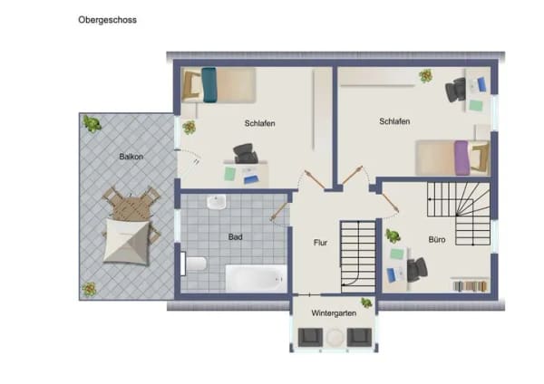 Immobilie in Biblis - Freistehendes Einfamilienhaus mit Garage in ruhiger Wohnlage - Bild 2