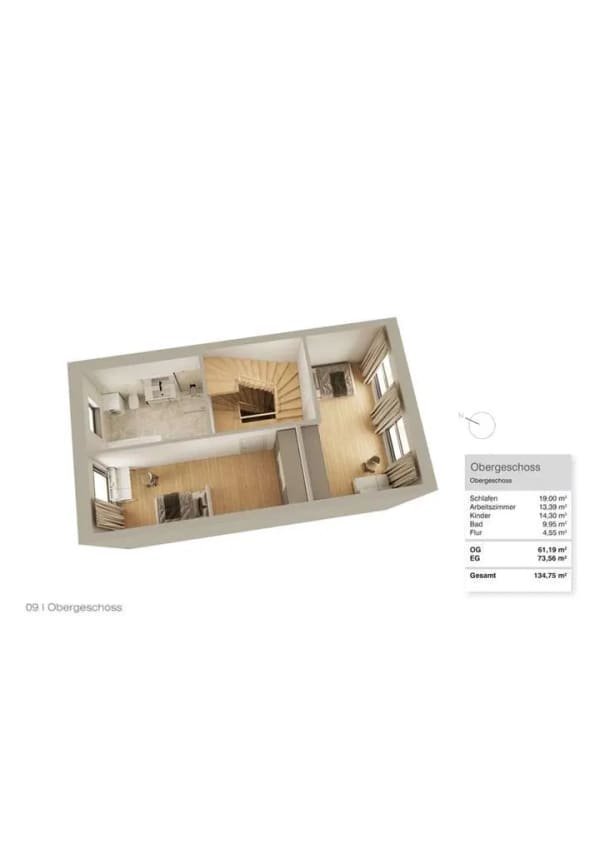 Immobilie in Pommersfelden - Ausbauvariante 70%: Neubau-Reihenhäuser in Sambach mit Garten und Dachterrasse - Bild 2