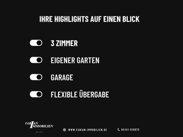 Immobilie in Apensen - Freistehendes Einfamilienhaus mit eigenem Garten in Apensen - Bild 2
