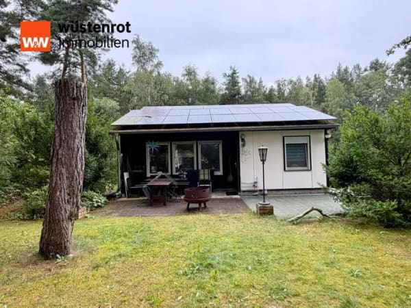 Immobilie in Teupitz - Idyllischer Wochenendbungalow am Wasser mit eigenem Steg & großem Waldgrundstück - Bild 2