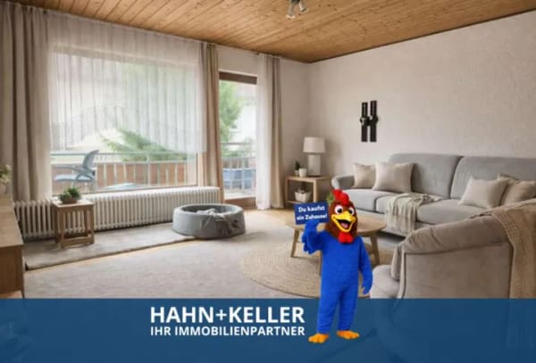 Immobilie in Waiblingen - TOP Preis! Charmante 3,5 Zimmer-Wohnung mit 2 Zi.- Einliegerwohnung in Waiblingen City! - Bild 0