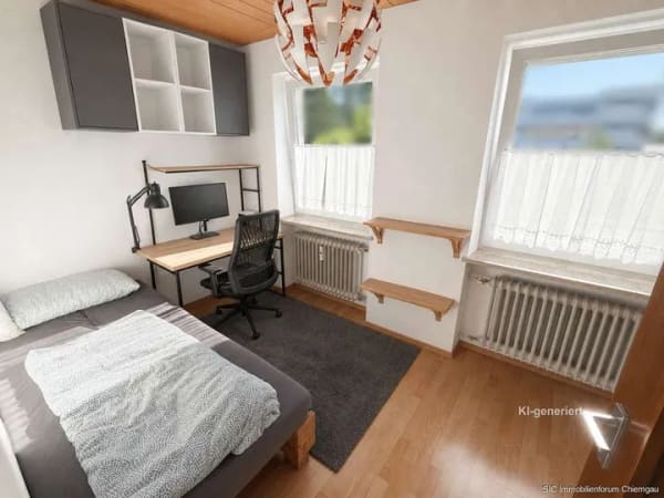 Immobilie in Traunstein - 3,5-Zimmer Wohnung mit Südbalkon u. Fahrstuhl, zentrumsnah in Traunstein 
- gut vermietet! - Bild 4