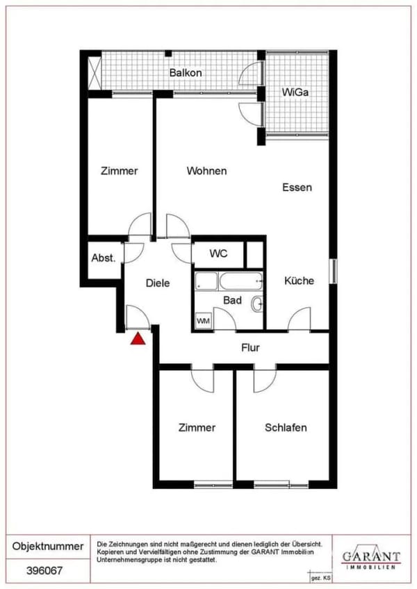 Immobilie in Magstadt - Helle 4 1/2 Zimmer-Wohnung mit Wintergarten und Balkon - in ruhiger Ortsrandlage! - Bild 0