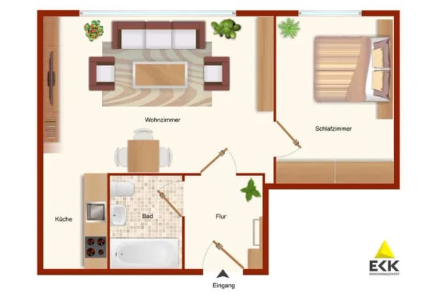 Immobilie in Kerpen - 🏡 Hell. Vermietet. Renditestark. 2-Zim-Wohnung mit ca. 8,3 % Rendite, Keller & Stellplatz in Kerpen - Bild 4