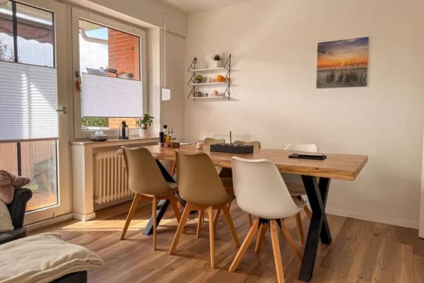 Immobilie in Wurster Nordseeküste - Nordseefeeling: Hochparterre Wohnung mit 4-Zimmer mit  Balkon an der Wurster Nordseeküste - Bild 3