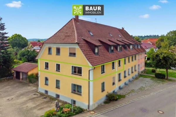 Immobilie in Fleischwangen - 360° I Gut geschnittene 4-Zimmer-Wohnung mit Garage – sofort bezugsfrei in Fleischwangen - Bild 2