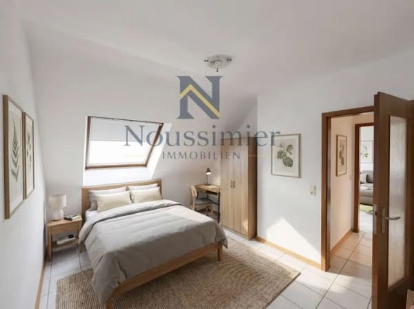 Immobilie in Walldorf - Sichere Kapitalanlage in Walldorf-Mitte: Vermietete 2-Zi-Wohnung mit Garage - Bild 1