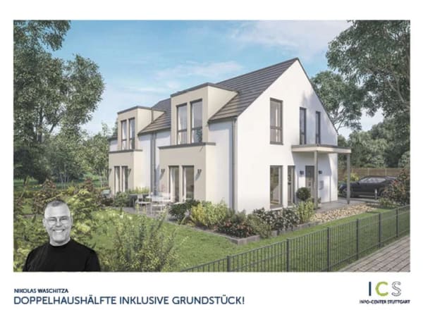 Immobilie in Schwaikheim - Moderne Doppelhaushälfte mit Grundstück - Bild 0