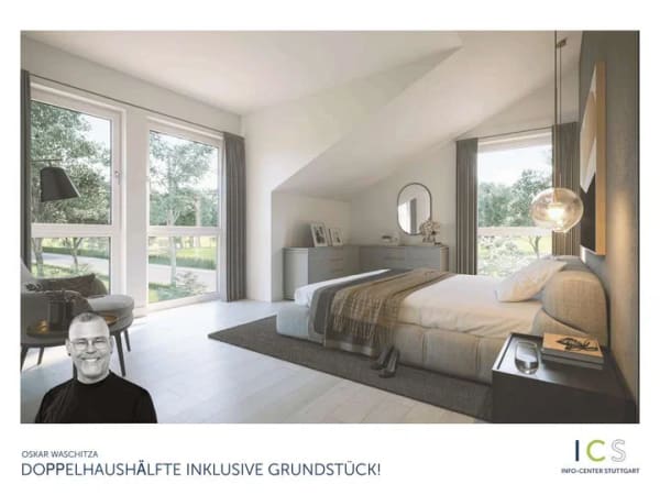 Immobilie in Schwaikheim - Moderne Doppelhaushälfte mit Grundstück - Bild 1