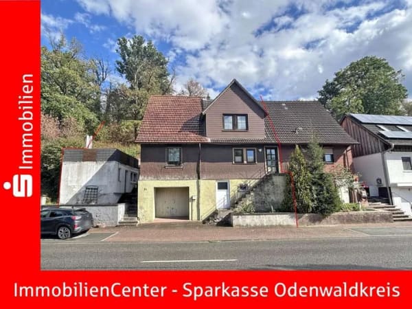 Immobilie in Reichelsheim (Odenwald) - Optimal für Hand- und Heimwerker - Renovierungsbedürftige DHH mit schöner Dachterrasse und Garten - Bild 0