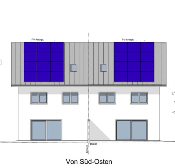 Immobilie in Zangberg - Provisionsfrei: Neubau Doppelhaushälfte mit PV Anlage  und unverbaubarem Alpenblick! - Bild 0