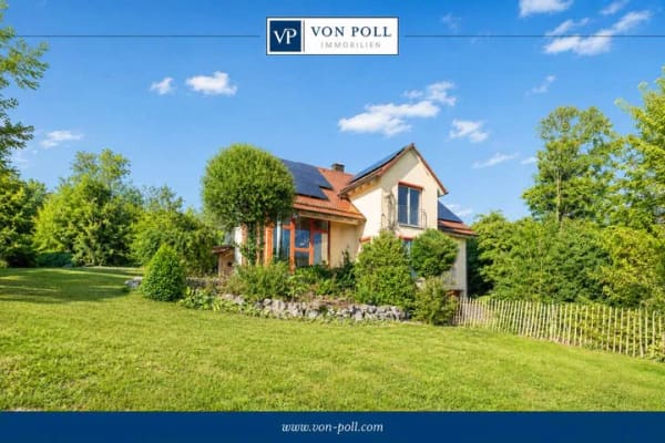 Immobilie in Ederheim - Exklusives Einfamilienhaus mit herrlichem Ausblick, idyllischem Garten, Doppelgarage und Sauna - Bild 0