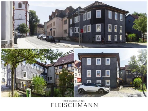 Immobilie in Zella-Mehlis - FACHWERKANWESEN MIT GEWÖLBEKELLER – WOHNEN UND GEWERBE UNTER EINEM DACH - Bild 0