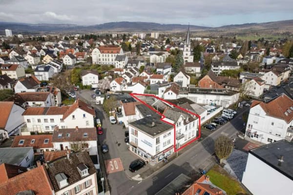 Immobilie in Bad Homburg vor der Höhe - Bad Homburg-Kirdorf: Wohn- und Geschäftshaus mit Gastronomie – 635 m² Grundstück, provisionsfrei - Bild 0