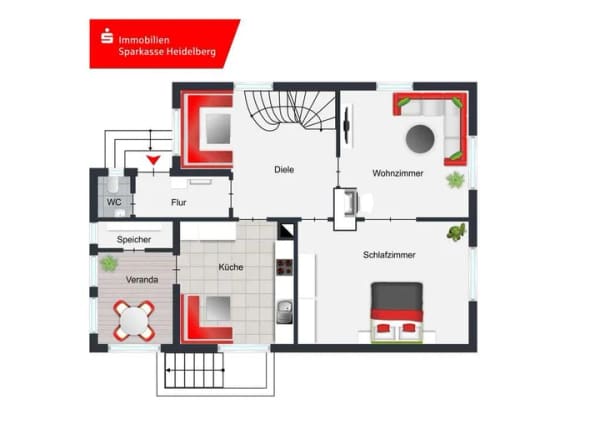 Immobilie in Rauenberg - Charmantes, vermietetes Einfamilienhaus mit Garagen in ruhiger Lage von Rauenberg-Rotenberg - Bild 4
