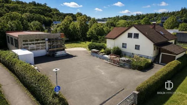 Immobilie in Hüttlingen - Wohnen & Arbeiten vereint – Wohnhaus mit Gewerbehalle in Hüttlingen - Bild 1
