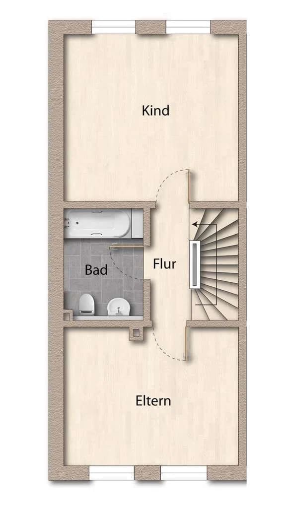 Immobilie in Bargfeld-Stegen - 2 Reihenhäuser = 1 frei + 1 vermietet  – ideal für Familien und Anleger - Bild 4
